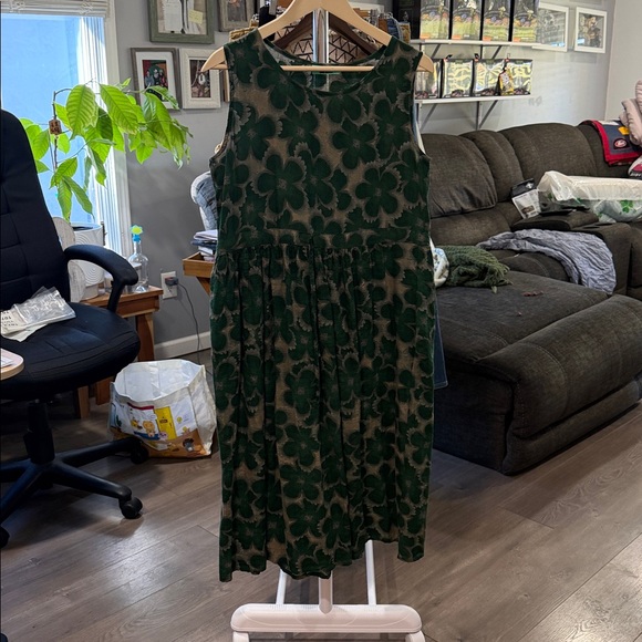 SHEIN Green Floral Midi Dress - Picture 3 of 6